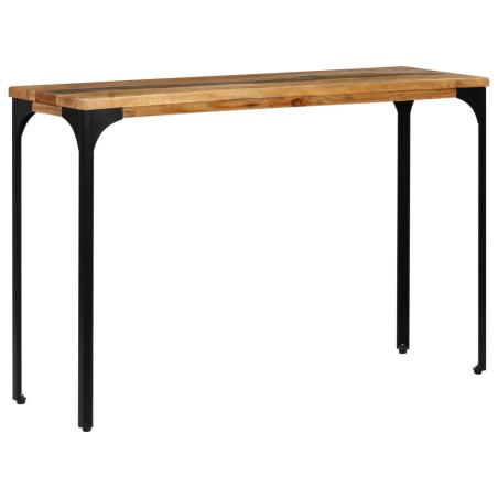 vidaXL Mesa consola madera maciza reciclada 120x35x76 cm 