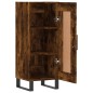 vidaXL Aparador madera de ingeniería roble ahumado 34,5x34x90 cm vidaXL Aparador madera de ingeniería roble ahumado 34,5x34x90 cm