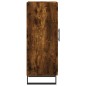 vidaXL Aparador madera de ingeniería roble ahumado 34,5x34x90 cm vidaXL Aparador madera de ingeniería roble ahumado 34,5x34x90 cm