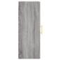 vidaXL Armario de pared madera de ingeniería gris Sonoma 34,5x34x90 cm