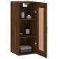 vidaXL Armario de pared madera ingeniería marrón roble 34,5x34x90 cm vidaXL Armario de pared madera ingeniería marrón roble 34,5x34x90 cm