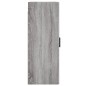 vidaXL Armario de pared madera de ingeniería gris Sonoma 34,5x34x90 cm