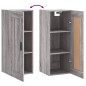 vidaXL Armario de pared madera de ingeniería gris Sonoma 34,5x34x90 cm