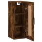 vidaXL Armario de pared madera ingeniería roble ahumado 34,5x34x90 cm vidaXL Armario de pared madera ingeniería roble ahumado 34,5x34x90 cm