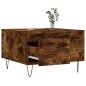 vidaXL Mesa de centro madera contrachapada roble ahumado 55x55x36,5 cm