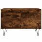 vidaXL Mesa de centro madera contrachapada roble ahumado 55x55x36,5 cm