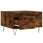 vidaXL Mesa de centro madera contrachapada roble ahumado 55x55x36,5 cm