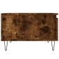 vidaXL Mesa de centro madera contrachapada roble ahumado 55x55x36,5 cm