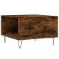 vidaXL Mesa de centro madera contrachapada roble ahumado 55x55x36,5 cm