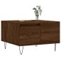 vidaXL Mesa de centro madera contrachapada roble marrón 55x55x36,5 cm vidaXL Mesa de centro madera contrachapada roble marrón 55x55x36,5 cm