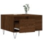 vidaXL Mesa de centro madera contrachapada roble marrón 55x55x36,5 cm vidaXL Mesa de centro madera contrachapada roble marrón 55x55x36,5 cm