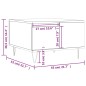 vidaXL Mesa de centro madera contrachapada roble marrón 55x55x36,5 cm vidaXL Mesa de centro madera contrachapada roble marrón 55x55x36,5 cm