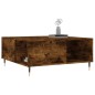 vidaXL Mesa de centro madera contrachapada roble ahumado 80x80x36,5 cm vidaXL Mesa de centro madera contrachapada roble ahumado 80x80x36,5 cm