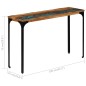 vidaXL Mesa consola madera maciza reciclada 120x35x76 cm vidaXL Mesa consola madera maciza reciclada 120x35x76 cm