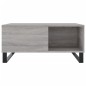 vidaXL Mesa de centro madera contrachapada gris Sonoma 80x80x36,5 cm