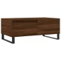 vidaXL Mesa de centro madera contrachapada marrón roble 90x50x36,5 cm