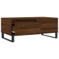 vidaXL Mesa de centro madera contrachapada marrón roble 90x50x36,5 cm