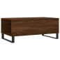 vidaXL Mesa de centro madera contrachapada marrón roble 90x50x36,5 cm