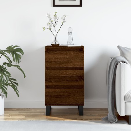 vidaXL Aparador madera de ingeniería marrón roble 40x35x70 cm