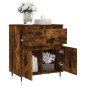 vidaXL Aparador madera contrachapada color roble ahumado 60x35x70 cm vidaXL Aparador madera contrachapada color roble ahumado 60x35x70 cm