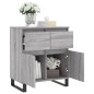 vidaXL Aparador de madera contrachapada gris Sonoma 60x35x70 cm vidaXL Aparador de madera contrachapada gris Sonoma 60x35x70 cm