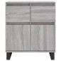 vidaXL Aparador de madera contrachapada gris Sonoma 60x35x70 cm vidaXL Aparador de madera contrachapada gris Sonoma 60x35x70 cm