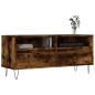 vidaXL Mueble de TV madera contrachapada roble ahumado 100x34,5x44,5cm vidaXL Mueble de TV madera contrachapada roble ahumado 100x34,5x44,5cm