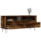 vidaXL Mueble de TV madera contrachapada roble ahumado 100x34,5x44,5cm vidaXL Mueble de TV madera contrachapada roble ahumado 100x34,5x44,5cm