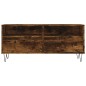 vidaXL Mueble de TV madera contrachapada roble ahumado 100x34,5x44,5cm vidaXL Mueble de TV madera contrachapada roble ahumado 100x34,5x44,5cm
