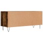 vidaXL Mueble de TV madera contrachapada roble ahumado 100x34,5x44,5cm vidaXL Mueble de TV madera contrachapada roble ahumado 100x34,5x44,5cm