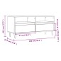 vidaXL Mueble de TV madera contrachapada roble ahumado 100x34,5x44,5cm vidaXL Mueble de TV madera contrachapada roble ahumado 100x34,5x44,5cm