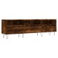 vidaXL Mueble de TV madera contrachapada roble ahumado 150x30x44,5 cm vidaXL Mueble de TV madera contrachapada roble ahumado 150x30x44,5 cm