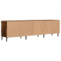 vidaXL Mueble de TV madera contrachapada roble ahumado 150x30x44,5 cm
