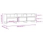 vidaXL Mueble para TV madera contrachapada gris Sonoma 150x30x44,5 cm vidaXL Mueble para TV madera contrachapada gris Sonoma 150x30x44,5 cm