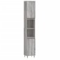 vidaXL Armario de baño madera contrachapada gris Sonoma 30x30x190 cm vidaXL Armario de baño madera contrachapada gris Sonoma 30x30x190 cm