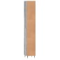 vidaXL Armario de baño madera contrachapada gris Sonoma 30x30x190 cm vidaXL Armario de baño madera contrachapada gris Sonoma 30x30x190 cm