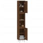 vidaXL Armario de baño madera contrachapada roble marrón 30x30x190 cm vidaXL Armario de baño madera contrachapada roble marrón 30x30x190 cm