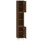 vidaXL Armario de baño madera contrachapada roble marrón 30x30x190 cm vidaXL Armario de baño madera contrachapada roble marrón 30x30x190 cm