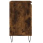 vidaXL Armario de baño madera de ingeniería roble ahumado 58x33x60 cm vidaXL Armario de baño madera de ingeniería roble ahumado 58x33x60 cm