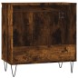 vidaXL Armario de baño madera de ingeniería roble ahumado 58x33x60 cm vidaXL Armario de baño madera de ingeniería roble ahumado 58x33x60 cm