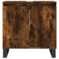 vidaXL Armario de baño madera de ingeniería roble ahumado 58x33x60 cm vidaXL Armario de baño madera de ingeniería roble ahumado 58x33x60 cm