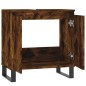 vidaXL Armario de baño madera de ingeniería roble ahumado 58x33x60 cm vidaXL Armario de baño madera de ingeniería roble ahumado 58x33x60 cm