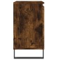 vidaXL Armario de baño madera de ingeniería roble ahumado 58x33x60 cm vidaXL Armario de baño madera de ingeniería roble ahumado 58x33x60 cm