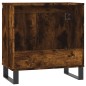vidaXL Armario de baño madera de ingeniería roble ahumado 58x33x60 cm vidaXL Armario de baño madera de ingeniería roble ahumado 58x33x60 cm