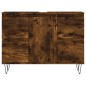 vidaXL Mueble de baño madera de ingeniería roble ahumado 80x33x60 cm vidaXL Mueble de baño madera de ingeniería roble ahumado 80x33x60 cm