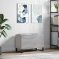vidaXL Mueble discos madera contrachapada gris sonoma 74,5x38x48 cm vidaXL Mueble discos madera contrachapada gris sonoma 74,5x38x48 cm