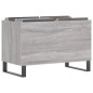 vidaXL Mueble discos madera contrachapada gris sonoma 74,5x38x48 cm vidaXL Mueble discos madera contrachapada gris sonoma 74,5x38x48 cm