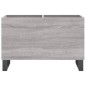 vidaXL Mueble discos madera contrachapada gris sonoma 74,5x38x48 cm vidaXL Mueble discos madera contrachapada gris sonoma 74,5x38x48 cm