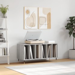 vidaXL Mueble para discos madera contrachapada gris Sonoma 100x38x48cm