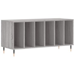 vidaXL Mueble para discos madera contrachapada gris Sonoma 100x38x48cm